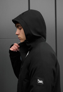 Фото - Ветро- и влагозащитная демисезонная мужская куртка Staff bu soft shell kyro black - Men box