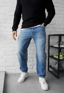 Фото - Чоловічі повсякденні джинси Staff 11 loose fit blue - Men box