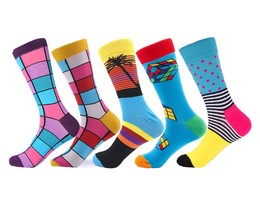 Фото - Набір яскравих високих шкарпеток Friendly Socks Fusion (5 пар) - Men box