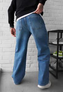 Фото - Мужские молодежные качественные джинсы Staff 01 blue baggy - Men box