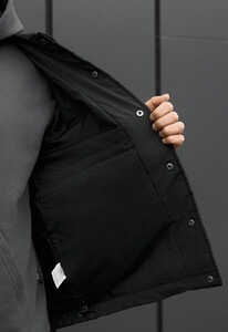 Фото - Мужская демисезонная утеплённая куртка Staff dyn black - Men box