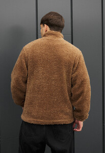 Фото - Мужская демисезонная меховая куртка Staff mo brown - Men box