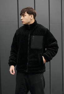 Фото - Мужская демисезонная меховая куртка Staff mo black - Men box