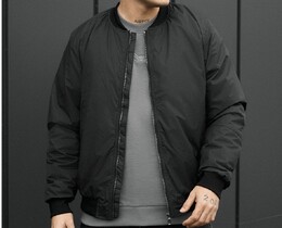 Фото - Чоловічий демісезонний бомбер Staff vex dark gray - Men box