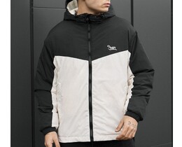 Фото - Мужская утепленная демисезонная куртка Staff jax black & milk - Men box