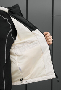 Фото - Чоловіча утеплена демісезонна куртка Staff jax black & milk - Men box