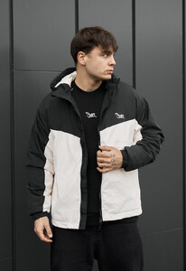 Фото - Чоловіча утеплена демісезонна куртка Staff jax black & milk - Men box