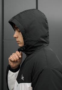 Фото - Чоловіча утеплена демісезонна куртка Staff jax black & milk - Men box