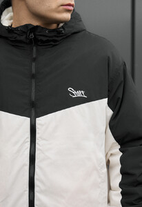 Фото - Чоловіча утеплена демісезонна куртка Staff jax black & milk - Men box