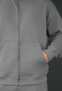 Фото - Чоловічий спортивний костюм з бавовни Staff pa zip gray oversize - Men box