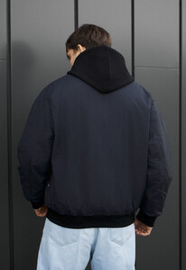 Фото - Чоловічий молодіжний бомбер Staff ion navy oversize - Men box