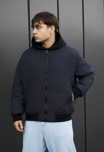 Фото - Чоловічий молодіжний бомбер Staff ion navy oversize - Men box