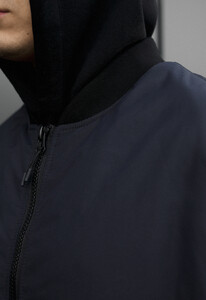 Фото - Чоловічий молодіжний бомбер Staff ion navy oversize - Men box