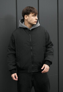 Фото - Мужской молодежный бомбер Staff ion2 black oversize - Men box