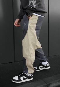 Фото - Чоловічі двоколірні джогери Staff goa logo gray & beige - Men box