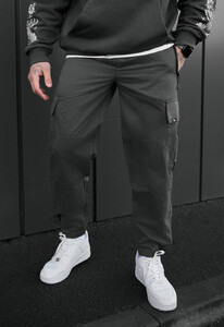 Фото - Чоловічі легкі штани Staff cargo ro dark gray - Men box