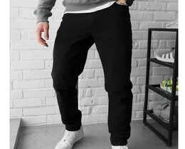 Фото - Мужские прямые джинсы Staff 09 regular black - Men box