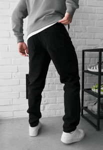 Фото - Мужские прямые джинсы Staff 09 regular black - Men box