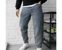 Фото - Мужские комфортные джинсы Staff 27 navy regular - Men box