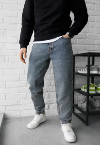 Фото - Чоловічі комфортні джинси Staff 27 navy regular - Men box