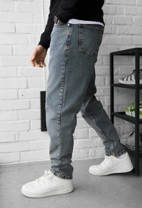 Фото - Чоловічі комфортні джинси Staff 27 navy regular - Men box