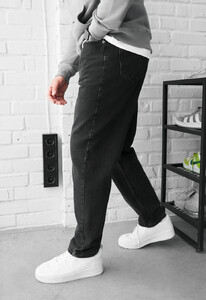 Фото - Мужские прямые джинсы Staff 19 dark gray wide leg - Men box