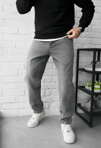 Фото - Чоловічі джинси з тканини преміумкласу Staff 09 loose fit light gray - Men box