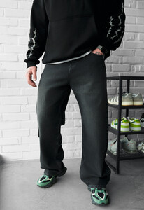 Фото - Мужские современные джинсы Staff 031 dark gray baggy - Men box