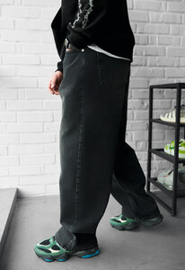 Фото - Мужские современные джинсы Staff 031 dark gray baggy - Men box