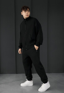 Фото - Чоловічий спортивний костюм з бавовни Staff pa zip black oversize - Men box