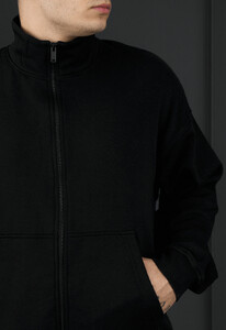 Фото - Чоловічий спортивний костюм з бавовни Staff pa zip black oversize - Men box