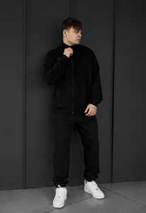 Фото - Чоловічий спортивний костюм з бавовни Staff pa zip black oversize - Men box