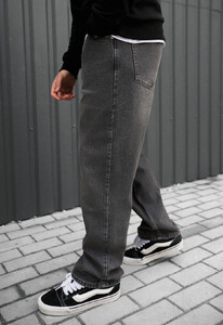 Фото - Мужские объемные джинсы 038 loose fit gray - Men box