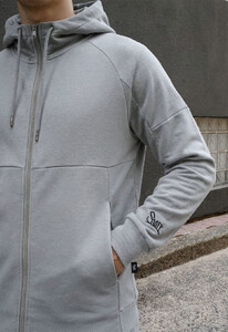 Фото - Чоловічий спортивний костюм з якісної бавовни Staff sh zip light gray - Men box