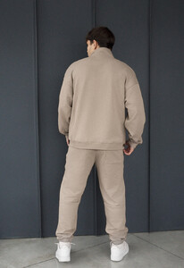 Фото - Мужской спортивный костюм из хлопка Staff pa zip light brown - Men box