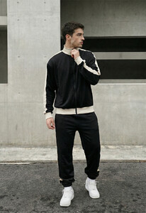 Фото - Мужской спортивный костюм из мягкой ткани Staff smi black & milk - Men box