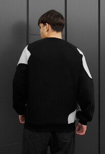 Фото - Мужской утепленный свитшот Staff ws black & light gray oversize fleece - Men box