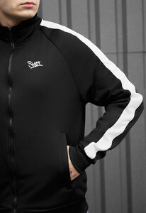Фото - Мужская олимпийка на молнии Staff logo stripes black - Men box