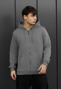 Фото - Мужское худи на молнии Staff zip gray - Men box