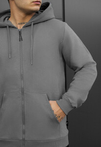 Фото - Мужское худи на молнии Staff zip gray - Men box