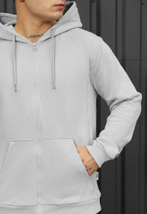 Фото - Мужское худи на молнии Staff zip light gray - Men box