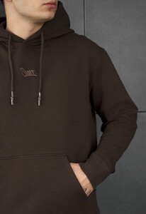 Фото - Чоловіче худі з капюшоном Staff dark brown basic - Men box