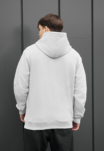 Фото - Чоловіче худі з капюшоном Staff light gray basic - Men box
