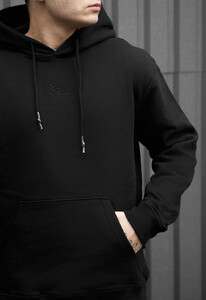 Фото - Мужское худи с капюшоном Staff logo black - Men box