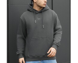 Фото - Чоловіче худі з капюшоном Staff logo dark gray - Men box