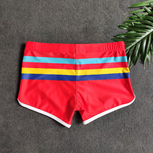 Фото - Плавки-шорты для плавания UXH красные с полосками - Men box