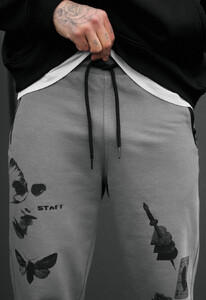 Фото - Чоловічі спортивні штани з принтом Staff clo heart & rose - Men box