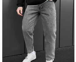 Фото - Чоловічі джинси з преміального деніму Staff 05 gray baggy fit - Men box