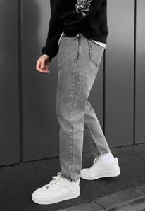 Фото - Чоловічі джинси з преміального деніму Staff 05 gray baggy fit - Men box