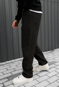 Фото - Мужские джинсы с премиального материала Staff 054 black baggy - Men box